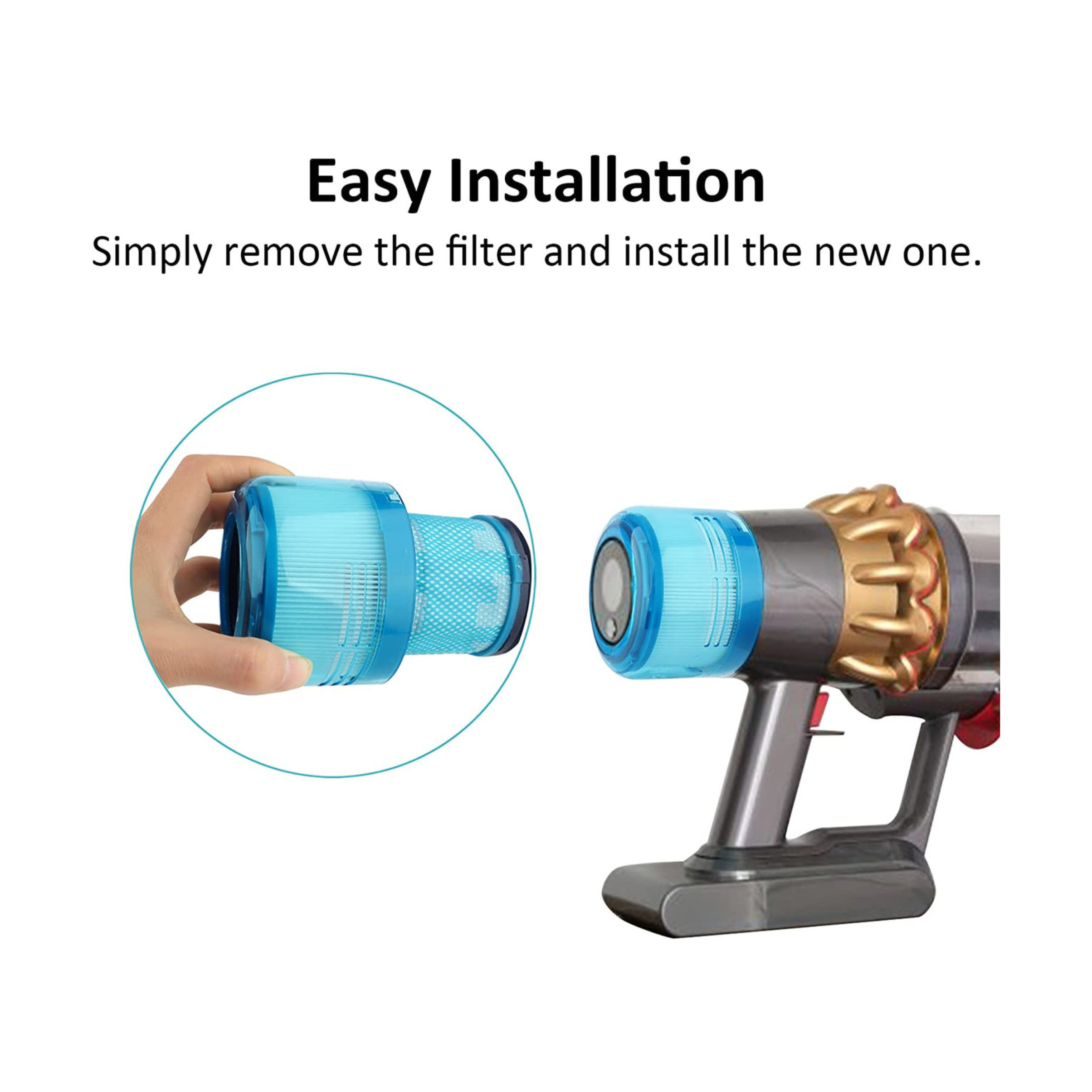 970013-03 Hepa Filter For Dyson V15 Detect Stick Vacuum Cleaners