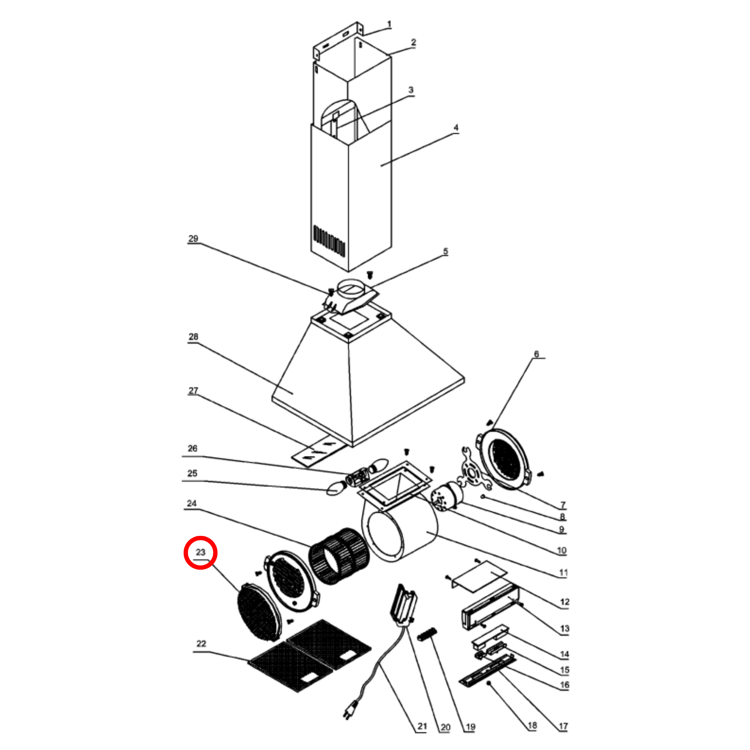 4055539466 Chef, Electrolux, Westinghouse Rangehood Filter Set Of 2 - ULX252, AR500CF