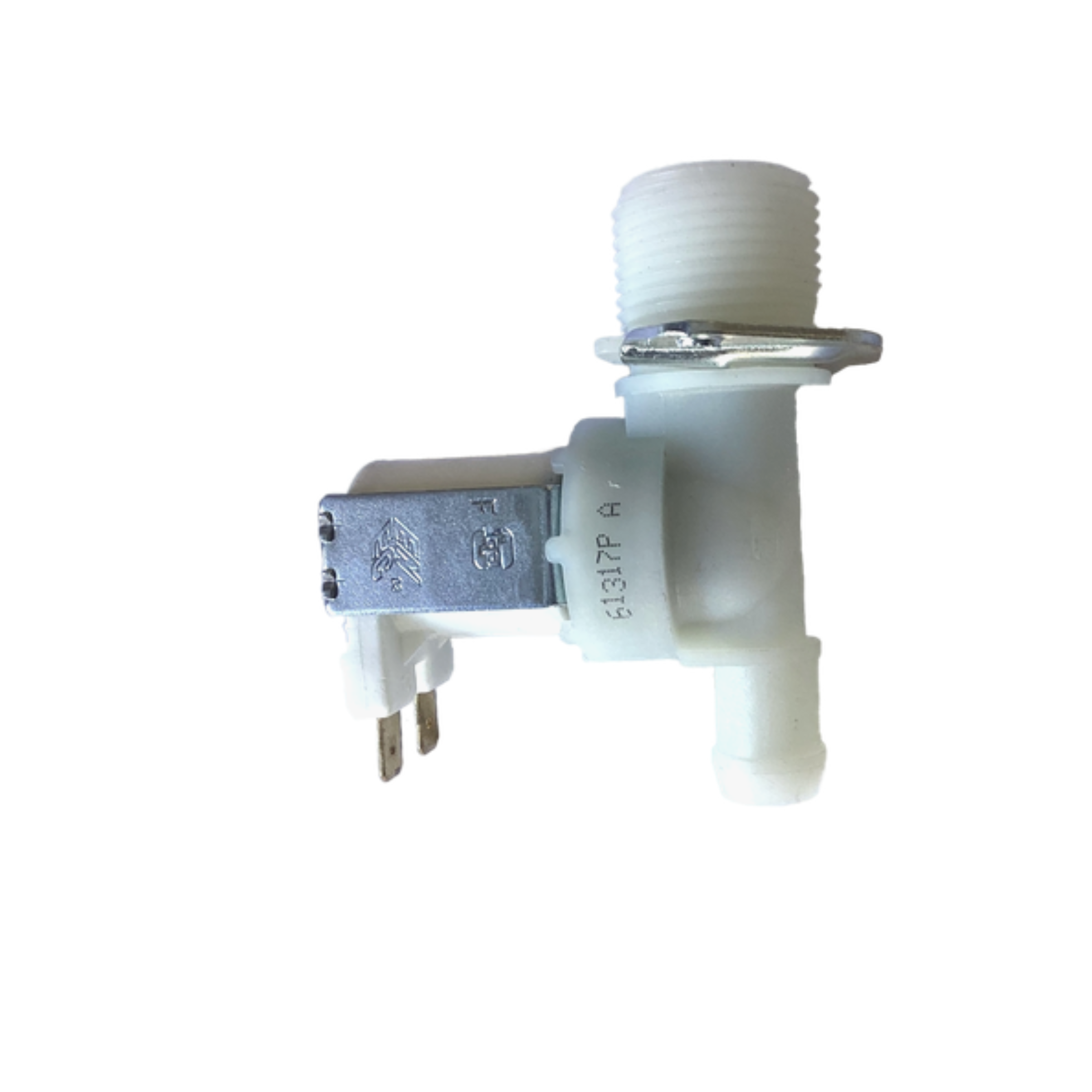 W025A Washing Machine Universal 13mm Straight Single Inlet Solenoid Valve 180 Deg x 13Mm